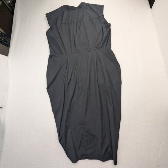 RARE PLUS SIZE VERONICA BEARD Bell Button Down Ruched Shirtdress Size 18 - Picture 8 of 13